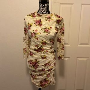 Beautiful floral, lace dress.